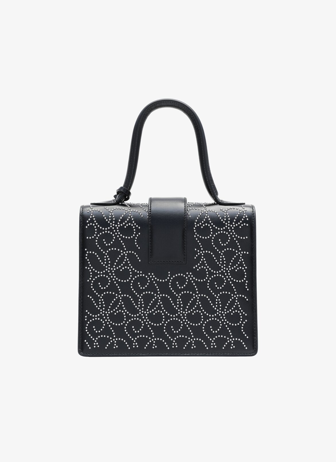 LEONIE SMALL CUIR LUX CLOU ONDE BLACK ALAÏA BLACK  LEONIE SMALL CUIR LUX CLOU ONDE BLACK